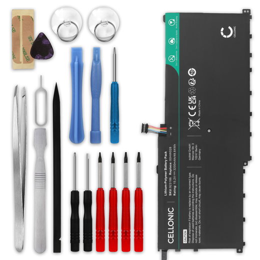 Batteria per portatile Lenovo ThinkPad X1 Carbon Gen 4, X1 Yoga Gen 2, X1 Yoga Gen 3, 00HW028, 01AV457, 01AV458 ricambio per laptop 3200mAh 15.2V + Set di strumento