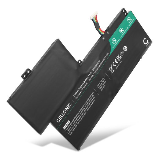 Battery for Acer Swift 1 SF113, Acer Aspire One 1-132, AP16A4K, KT.00304.003, KT.00304.007, 3ICP4/68/111 11.1V 3550mAh from CELLONIC