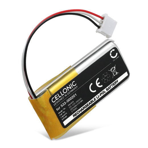 Batteri för Logitech G435 533-000201 (220mAh, 3.7V) från CELLONIC
