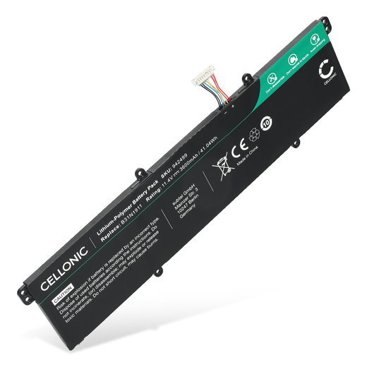 Batería HP para ordenador portátil ASUS VivoBook 15 M1502QA, S14 M433UA, S14 D413DA, 15 M1502IA, 14 M413, 15 M1502YA, Flip 14 TP470EA, ExpertBook B1 B1402CGA, ASUS B31N1911 3600mAh 11.4V  de CELLONIC