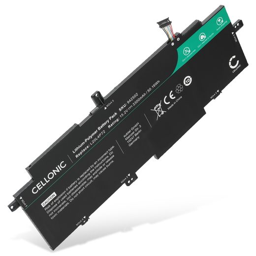 1x Batteri till Lenovo ThinkPad T14s Gen 2 L20M4P72 (3300mAh, 15.2V) från CELLONIC