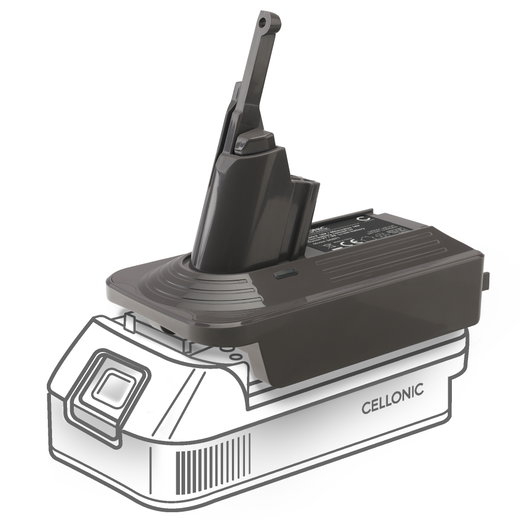 Adaptateur batterie   - Convertisseur batterie pour aspirateurs Dyson de CELLONIC