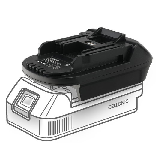 Convertitore adattatore di batteria DeWalt 18V/20V or Milwaukee 18V per utensile Makita 18V, Accessorio efficace e d'alta qualità, evitadi comprare un'ulteriore batteria