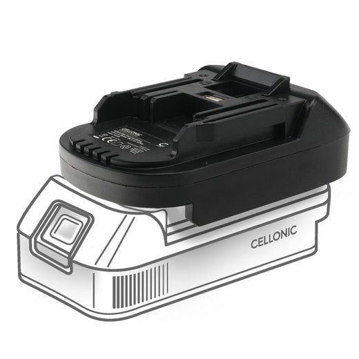 Adaptateur batterie Bosch 18V vers Makita 18V - Convertisseur batterie pour outils Makita de CELLONIC