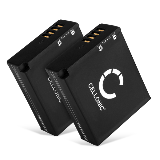 2x Batteri till Leica D-LUX (Typ 109), 7, 8; Panasonic DC-G100D DMW-BLE9 DMW-BLG10 Leica BP-DC15 (980mAh, 7.4V) från CELLONIC