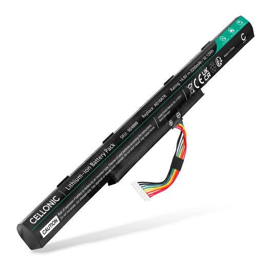 Batteria per portatile Acer Aspire E5-573G, E5-475G, E5-523G, E5-553G, E5-575G, E5-774G, AS16A5K, AS16A8K ricambio per laptop 2200mAh 14.8V 
