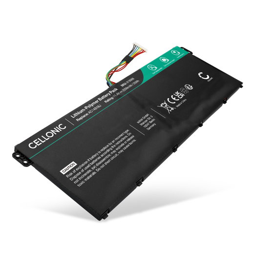 Batterie pour Acer Spin 5, Chromebook 13, Extensa 2519, Extensa 2508, Acer AC14B13J 11.4V 2200mAh de CELLONIC