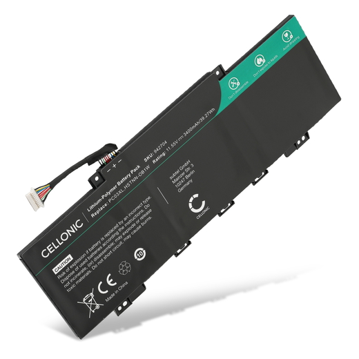 Batteri för HP Pavilion x360 14-EK, 14-DY, Aero 13, PC03, PC03XL, PC03043XL 11.55V 3400mAh från CELLONIC