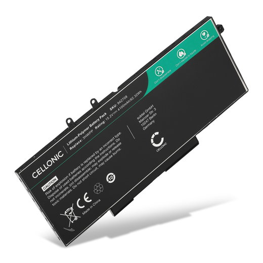 Batteria per portatile Dell Latitude 5410, 5510, 5401, Precision 3551, 3541, 3550, Vostro 5410, 3HWPP, 3PCVM, 401D9 ricambio per laptop 4100mAh 15.2V 