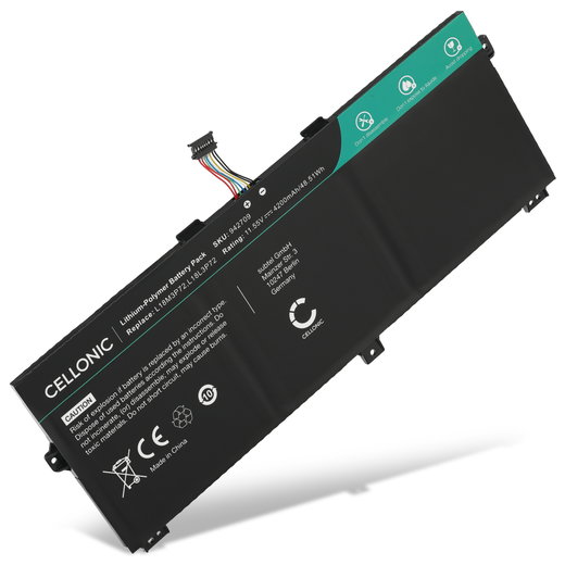 Batteri för Lenovo ThinkPad X13 Yoga, X390 Yoga, Lenovo 5B10W13927, 5B10W13928, L18L3P72 11.55V 4200mAh från CELLONIC