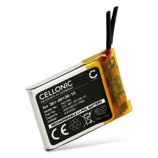 CELLONIC Batteria 361-00136-10 compatibile con Garmin Venu Sq Music 1 200mAh Ricambi per smartwatch/braccialetti fitness