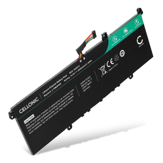 Batteri för ThinkBook 13s G2 ITL, 13s G3 ACN, 13s ITL, 14s G2 ITL, Lenovo 5B10Z37621 14.8V 3200mAh från CELLONIC