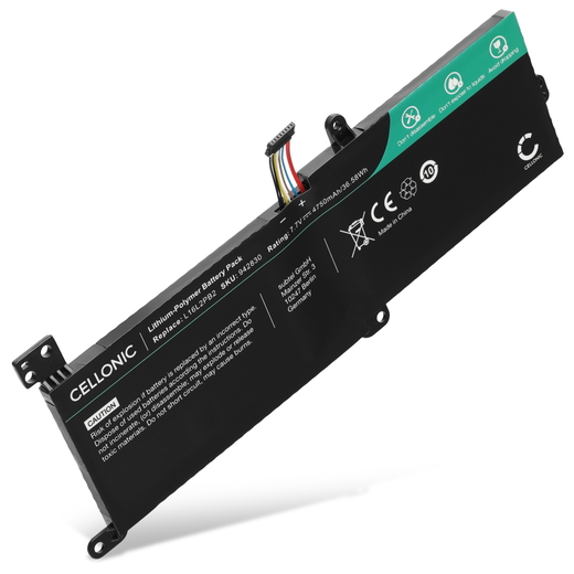 1x Batteri till Lenovo IdeaPad 3 14IGL05, 130-14AST, 130-14IKB L16M2PB2 (4750mAh, 7.7V) från CELLONIC