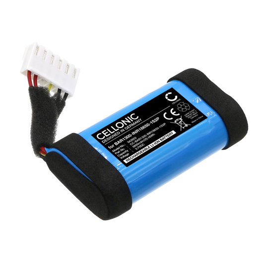 Akku JBL Bar 1000, Bar 1300, Bar 1300X kaiuttimeen - 3.7V, 6800mAh tuotemerkiltä CELLONIC