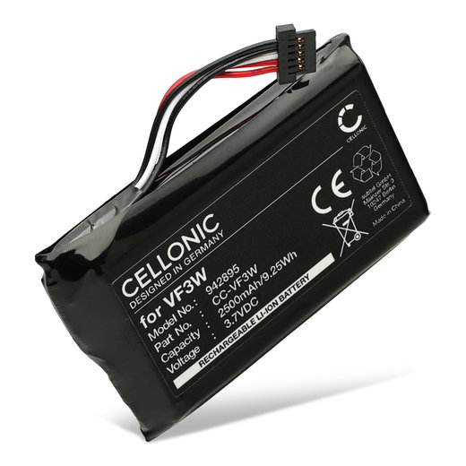 Batería para TomTom Rider 550, 500, 450, 420, 410, 400, 42, 40 - 2500mAh 3.7v de CELLONIC