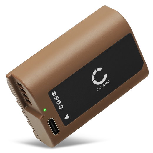 Batteria con Type-C input per Panasonic Lumix G9, GH5, GH5S, GH5 II, GH6, DC S5, S5K, DMW BLK22 2400mAh da CELLONIC