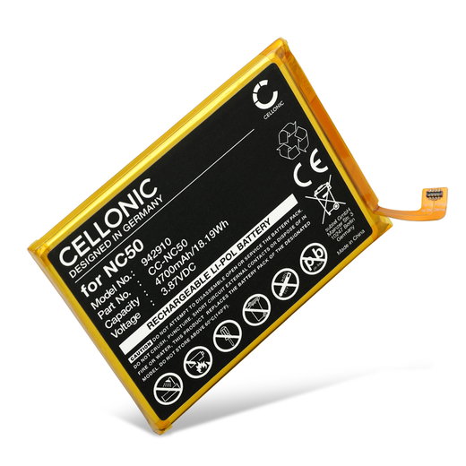 Batteria per per telefoni cellucari smartphones Motorola Moto G32, Moto G41, XT2167, NC50, SB18D20540 - 4700mAh 3.87V  Batteria di Ricambio CELLONIC