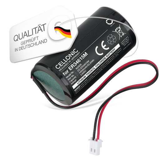 Akku für Visonic MCS-710, MCS-720, MCS-730 - ER34615M/W200, 0-9912-K 14500mAh von CELLONIC