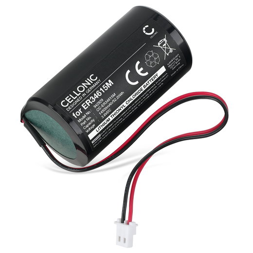Batterie pour Visonic MCS-710, MCS-720, MCS-730 - ER34615M/W200, 0-9912-K 14500mAh de CELLONIC
