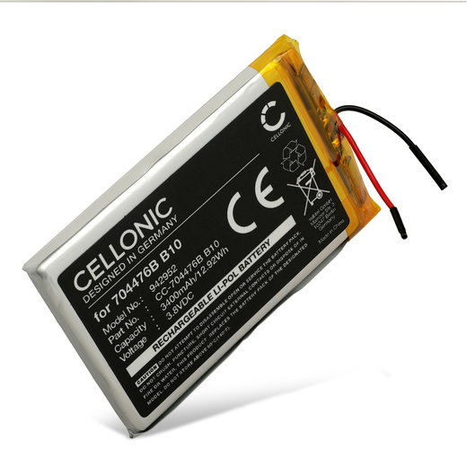 Batteri för SPOT SPOT X, SPOTXB, 704476B B10 3400mAh från CELLONIC