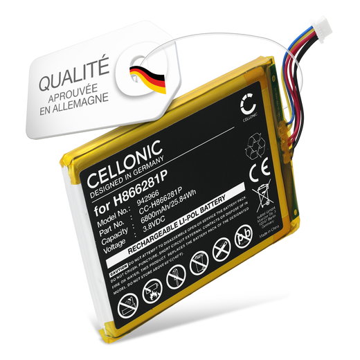 Batterie pour EZVIZ DP1, DP1C, DP1S 6800mAh de CELLONIC