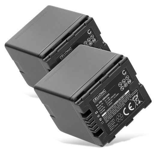 2x Batería para Panasonic HDC-TM900 HDC-HS900 HDC-SD900 HDC-SD800 HC-X900 X900M 2100mAh de CELLONIC