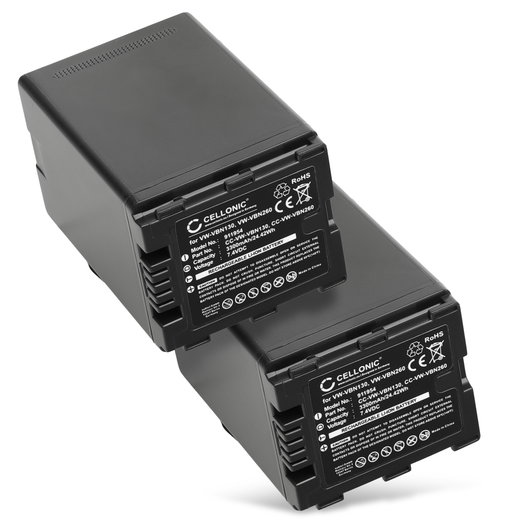 2x Batteri för Panasonic HC-X929 HDC-TM900 HDC-SD900 HDC-SD800 HDC-SD909 HDC-HS900 HC-X810 3300mAh från CELLONIC