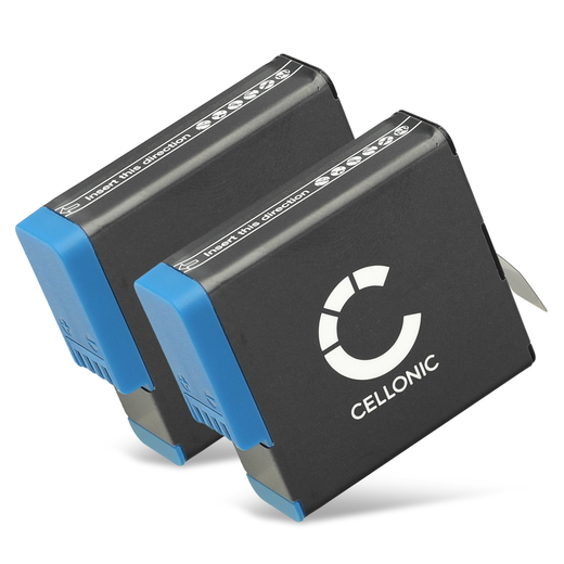 2x Batteri till GoPro Hero 7 Black, 8 Black, 6 Black AHDBT-801 (1200mAh, 3.85V) från CELLONIC