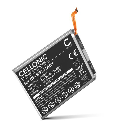 Akku für Samsung Galaxy S24 FE, SCG30, SM-S721, SM-S7210, SM-S721A, SM-S721B, SM-S721B/DS, SM-S721J, SM-S721N, SM-S721Q, EB-BS721ABY EB-BS721ABY (4500mAh, 3.88V) von CELLONIC