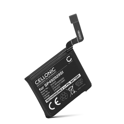 CELLONIC Batteria SP492929SI compatibile con TicWatch Pro 3 570mAh Ricambi per smartwatch/braccialetti fitness