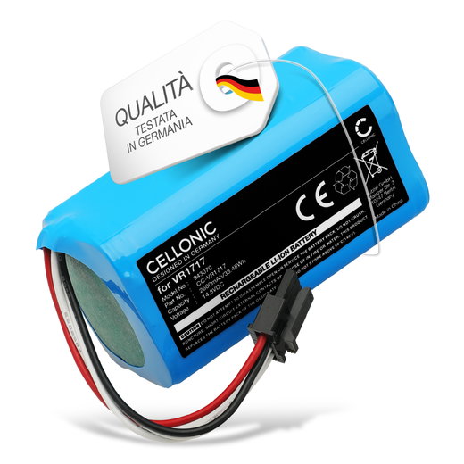 Batteria per Airrobo P10, ROVUS BL500, BL500N, BL517, Proscenic Cocoa Smart 780T, Cocoa Smart 790T, SUMMER P1S, Summer P2s, VR1717 2600mAh di CELLONIC
