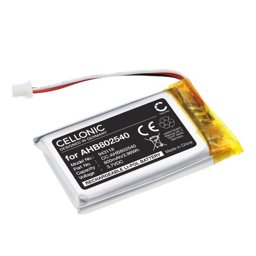 Batteri för Sena Spider ST1 (SP105, SP88), Spyder 1S XK701953 (800mAh, 3.7V) från CELLONIC