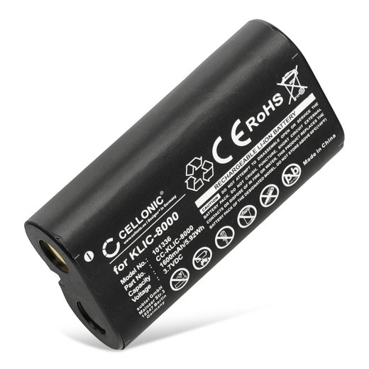 Batterie pour Kodak Easyshare Z8612 IS, Z1012 IS, Z1015 IS, Z1085 IS, Z1485 IS, Kodak Zx1 1600mAh de CELLONIC