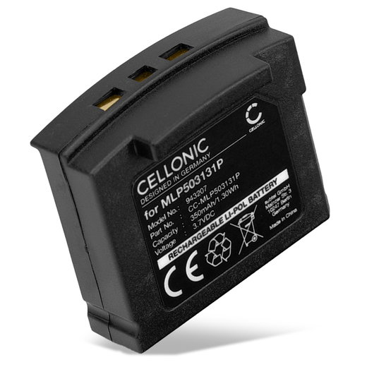 Akku kuulokkeisiin Sonumaxx 2.4 PR, TechniSat STEREOMAN ISI 2, STEREOMAN ISI 3, Unisar DH900 - 350mAh tuotemerkiltä CELLONIC