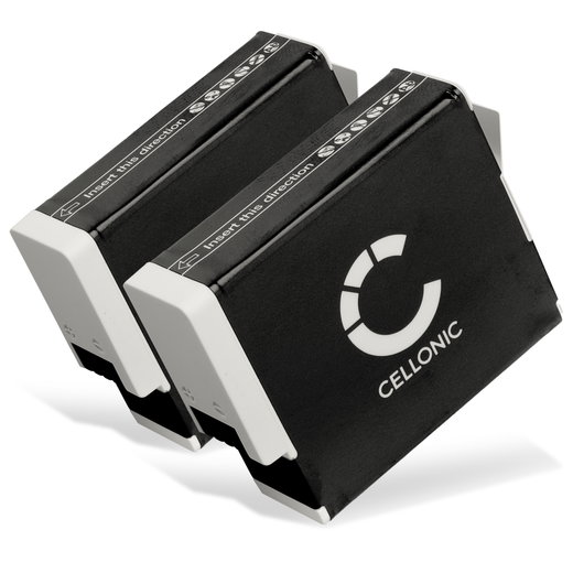 2x Battery for GoPro Hero 12 11 10 9, AHDBT-901 AHDBT-901C (1730mAh, 3.85V) from CELLONIC
