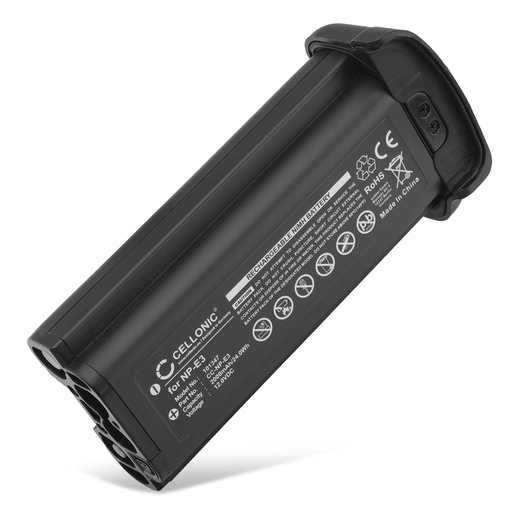 Akku für Canon EOS 1D, 1D Mark II, 1D Mark II N, 1Ds, 1Ds Mark II NP-E3 (2000mAh, 12V) von CELLONIC