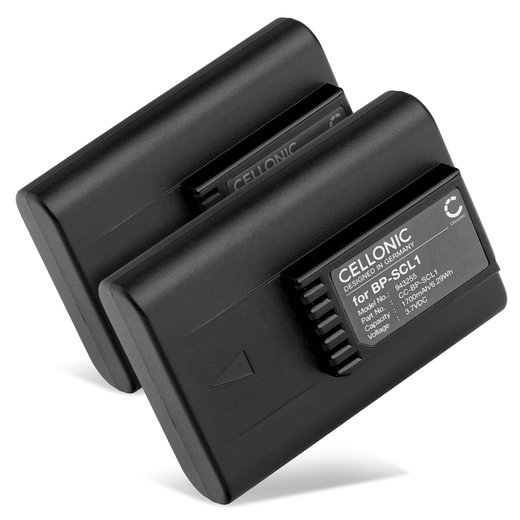 2x Batteria per Leica M8, M9-P, M9-M BP-SCL1 (1700mAh, 3.7V) marca CELLONIC