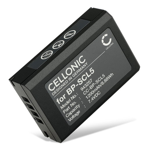 Batterij voor Leica M10, M10-R, M10-P BP-SCL5 Accu (1200mAh, 7.4V) van CELLONIC