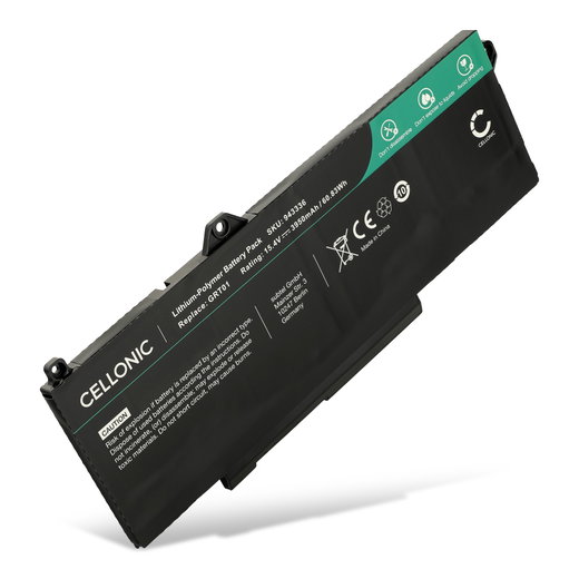 Batteria per portatile Dell Precision 3581, 3561, 3571, 3470, Latitude 3561, 5431, 5521, 5531, GRT01, R05P0 ricambio per laptop 3950mAh 15.4V 