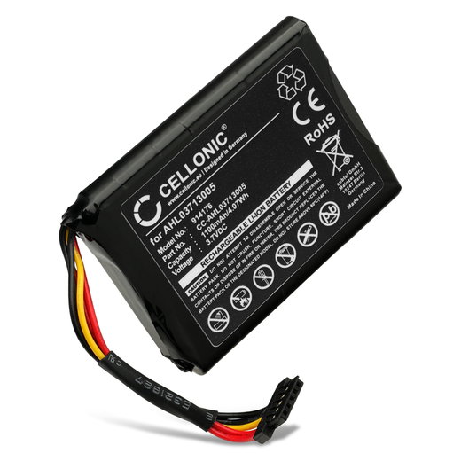Batterij voor TomTom Via Live 120, 125, 120 Live Western Europe, GO Live 820 Europe, XL Live, XL 340M Live, XL 340TM Live, 4EL0.001.01, VF3A 1100mAh van CELLONIC