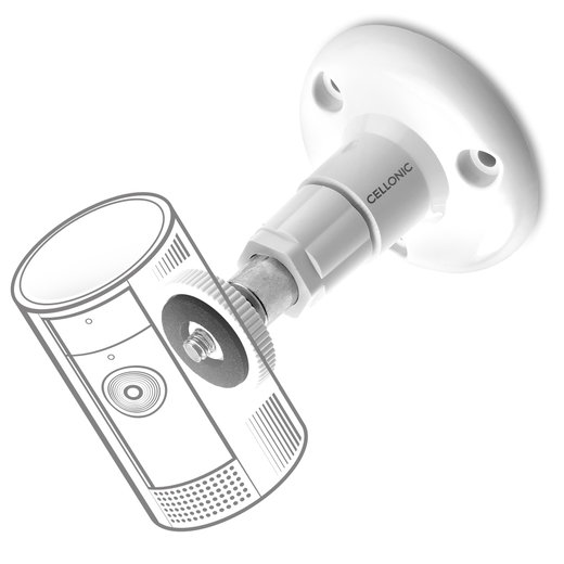 Support mural pour caméra avec filetage 1/4" pour Arlo, Ring, Blink, Eufy, Reolink, Wyze, Zumimall – fixation pour caméra de surveillance, intérieur et extérieur