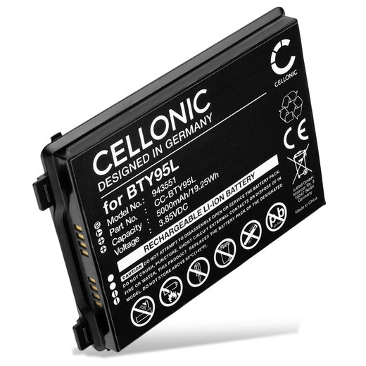 Batteria BTY95L per lettore di codici a barra Newland MT93 Megattera 5000mAh 3.85V marca CELLONIC