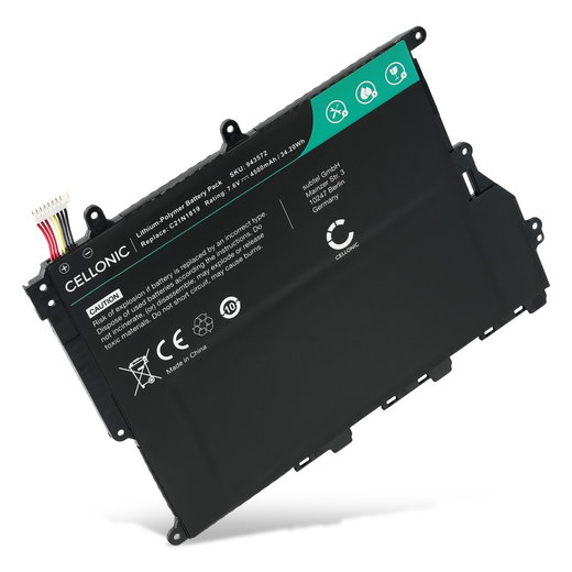 Batteri till ASUS X420F, X420U, VivoBook X420U, S420UA, X420F, X420FA ASUS C21N1819, 2ICP4/59/134, 0B200-03200000, C21N1819_1 C21N1819 (4500mAh, 7.6V) från CELLONIC