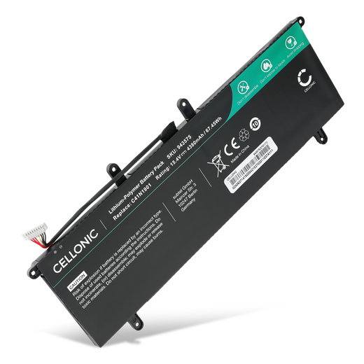Batteri för ASUS UX481F, Zenbook Duo UX481F, Duo UX481FA, Duo UX481FL, UX481FA, UX481FL, C41N1901 15.4V 4380mAh från CELLONIC