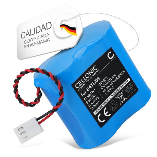 Batería para DAITEM OPT, D8000, DP1000, DP8000, D14000 BATLi06 (6500mAh, 7.2V) de CELLONIC