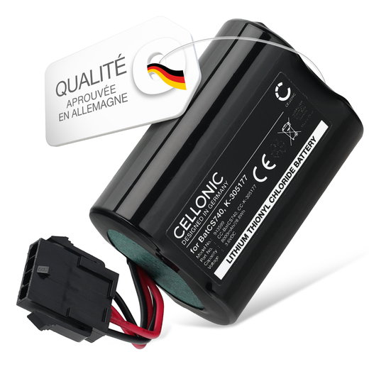 Batterie pour Visonic MCS-730, SR740, MCS-740 PowerMax Siren, wireless siren, MCS720B, SR720B - BatCS740 (8000mAh) Batterie de remplacement