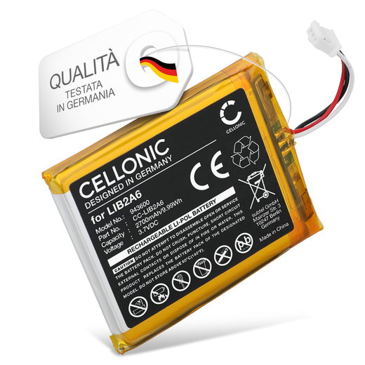 Batteria per Visonic B3G-220, BGS-220, Transmitter VLE-320 - LIB2A6 (2700mAh) batteria di ricambio