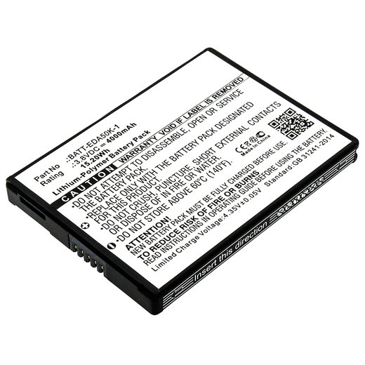 Batteria BAT-EDA50 per lettore di codici a barra Honeywell EDA50, Scanpal EDA40, EDA50K, EDA50hc 4000mAh 3.8V marca CELLONIC