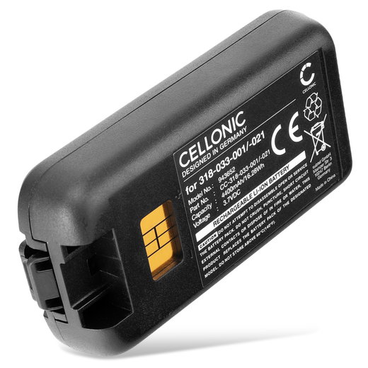 Akku für Honeywell CK3X, CK3, CK3R, CK3A, CK3B, CK3C, CK3N, CK3N1, CK3C1 318-033-001 (4400mAh, 3.7V) von CELLONIC