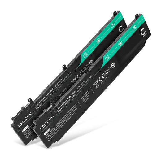 2x Batterij voor Lenovo ThinkPad T460s, T470s, Lenovo 00HW022, 00HW023, SB10F46461 Laptop - 2000mAh 11.4V 